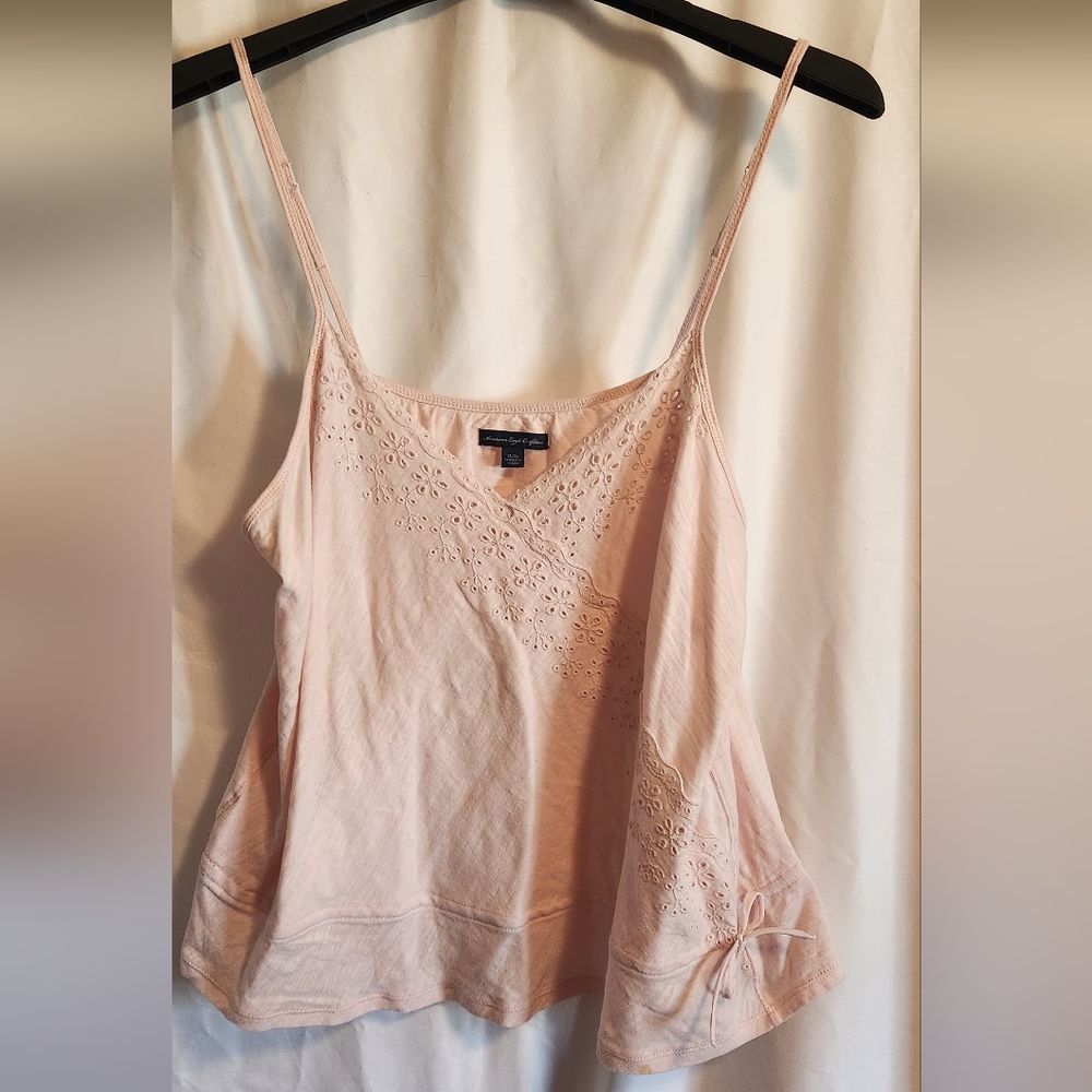 American Eagle pale pink camisole